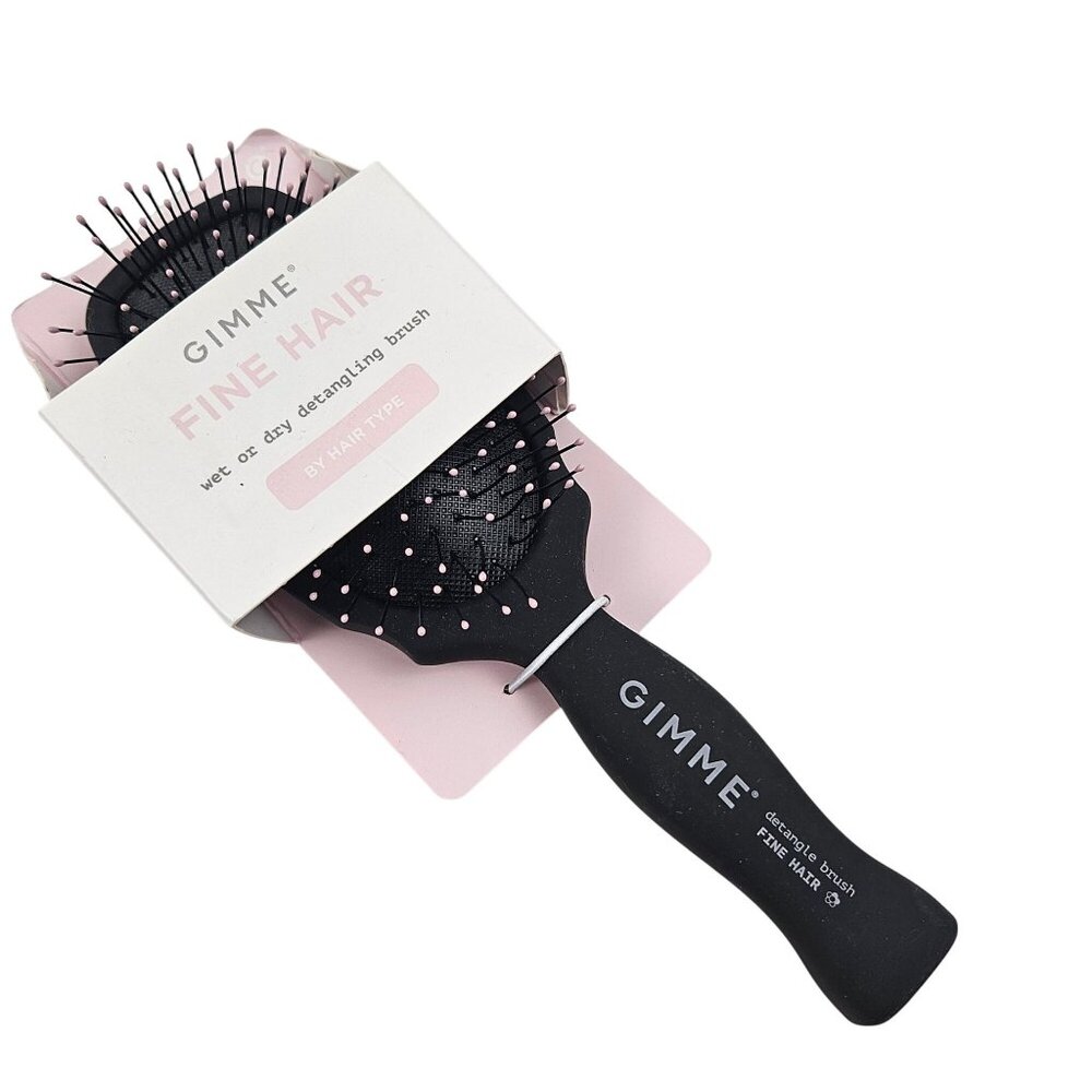 Gimme Detangling Hair Brush Fine Hair Wet or Dry Comfort Grip Handle NIP